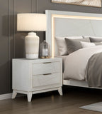 Antique White Finish Nightstand with Drawers Modern Bedroom Furniture 1pc B011P286903