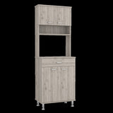 Bay Area Pantry, Two Door Cabinets, One Drawer, Four Adjustable Metal Legs B128P148870