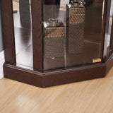 Corner Lighted Curio Cabinet Corner Glass Cabinet Lighted Curio Cabinet Corner Display Case for W2275P194425