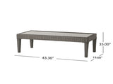 ANTIBES LOVESEAT & TABLE 57088.00SETGRY