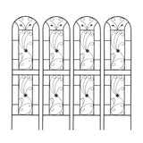 4 Pack Metal Garden Trellis 86.7" x 19.7" Rustproof Trellis for Climbing Plants Outdoor Flower W1586P268031