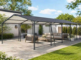 13*26.5 FT Carport, Heavy Duty Carport with Galvanized Steel Roof and Frame, Metal Carport Large W540P478289