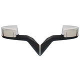 2Pcs Chrome Hood Mirror Pair Side Assembly Driver W1155P332717