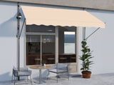 78.7"D x 47.2"W x"H Retractable Awning Khaki 14341534