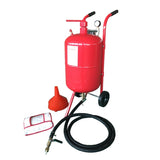 ZNTS Mini 10 Gallon Portable Air Sandblaster Sand Blaster Kit High Pressure Tank Red 96071535