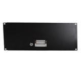 ZNTS 19" 4U Steel Plate DJ Drawer Equipment Cabinet with Keys Black 24357019