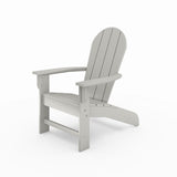 Dark Gray Adirondack Chair Premium HDPE Poly Lumber for Pool, Patio, and Garden Elegance B195P198779