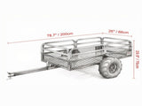 1500 lbs Heavy Duty ATV Dump Trailer, 15 Cu. Ft. Tow Behind Garden Cart with Removable Sides & 2 14681394
