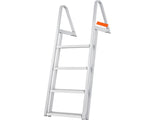 Dock Ladder, Removable 4 Steps, 350 lbs Load Capacity, Aluminum Alloy Pontoon Boat Ladder with 4'' T3342P492229