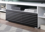 White and Black High Gloss 3-Shelf TV Stand B062P209171
