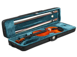 Brand new 4/4 natural tiger-striped acoustic violin set includes pitch stickers, tuner, strings, 00914911