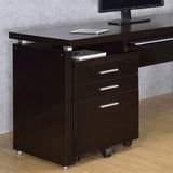 ZNTS Cappuccino 3-Drawer File Cabinet B062P153729