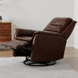 Global Home Swivel Recliner with Manual Footrest In Brazil Cognac B339P333956
