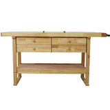 60in Workbench with 4 Drawers Wooden Workbench for Garage Workshop and Home W46594606