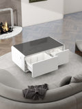 Party time modern style LED display Refrigerator coffee table in White color B009P239121