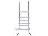 4-Step 52in Pool Ladder Iron Grey Frame White Steps 98777965