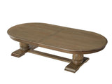 94.06 Inch Extendable Wooden Dining Table for 6 Persons,Long Expandable Curved Dining Table,Mid W2582P205311