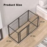 47.2" Dog Crate for Small Medium Large Dogs, Puppy Dog Playpen for Yard Indoor Outdoor Use, Pet Dog 79560027