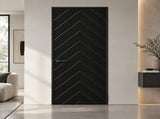 28 in. x 84 in. Hollow Core Black Painted Composite MDF Interior Door Slab B2763P611231