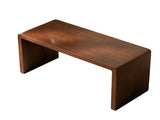 13.77" C Shaped Coffee Table, 2-in-1 Convertible Side End Table, Modern Snack Laptop Table for W3101P548119