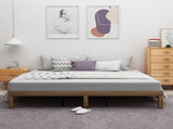 Queen Size Wood Platform Bed Frame,No Box Spring Needed,Strong Wood Slat Support, Easy Assembly 19292726