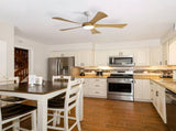 52 Inch Modern Ceiling Fan with 22W LED Light and Remote Control 5 ABS Blades for Living Room W934P230464