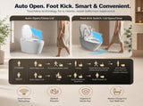 Smart Toilet With Bidet Built In, One-piece Bidet Toilet Auto Flush, Auto Open/Close,Heated W3598P508851
