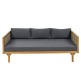 CLAREMONT 3 SEATER DAYBED WITH RATTAN ARMS N770P205570A