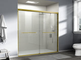 56-60 in. W x 72 in. H Double Sliding Shower Door, Semi-frameless Bathroom Sliding Door with 1/4" T5223P413101