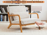 Mid-Century Modern Accent Chair, Arm Chair Living Room Chairs Pillow Upholstered Reading Chair 74746999