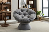 ZNTS Oversized Swivel Accent Chair, 360 Swivel Barrel Chair, Papasan Chair for Living Room Bedroom W1752P172292