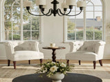 Katherine Tufted Accent Chair Sand Beige Polyester B2719P364404