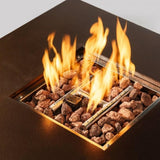 28IN Square fire pit table Propane Fire Table with Stainless steel lid W853P204429