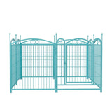 ZNTS Dog Playpen Indoor 32 inch 8 Panels Metal Dog Pen Pet Dog Fence Outdoor Exercise Pen with Doors, W368P234003