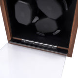 Wooden 3 Automatic Watch Winder, Black Walnut Grain Super Quiet Rotating Box Shaker, 4 Rotation 87862811