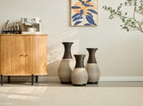 Desktop Vase, Brown Decorative Floor Vase, Classic and Neat Floor Vase, High Independent Flower W2796P261483