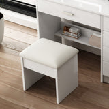 Fashion Vanity Desk Mirror and Lights for Makeup open shelves and Chair, Vanity Mirror W509P173272