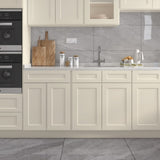 30"in W x 24"in D x 34.5"in H in Antique White Plywood Ready to Assemble Sink Base Cabinets with T3210P296662