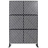 Outdoor & Indoor Privacy Metal Privacy 76" H48" W, Freestanding Decorative Privacy W465P193246