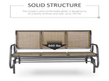 Outdoor courtyard seats for 3 people-Brown 18962470