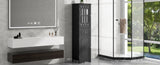 Tall Bathroom Cabinet, Freestanding Storage Cabinet with Drawer and Doors, MDF Board, Acrylic Door, WF289427AAB