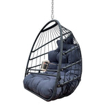 ZNTS Swing Hammock Egg Basket Chairs Without Stand Indoor Outdoor, UV Resistant Cushion Hanging Chair, W2707P184373