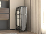 Metal Folding Bed Frame with Foam Mattress of Pockets, Easy Storage and Movable with 4 Castors W1960P162794