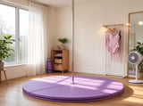 Lightweight Foldable Pole Dance Mat, 2" T x 5' W Pole Crash Mat for Home Use, Light Purple 05840960