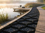 Gravel Grid Driveway Stabilization, Permeable Grass Ground Retainer 24.93 x 9.52 FT, 1880 LBS/Sq FT 10872934