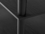 No Tools 4-Shelf Bookcase, True Black Oak 28236136