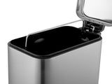 Bathroom Trash Can Combo, 1.3 Gallon Stainless Steel Slim Step Garbage Bin with Soft Close Lid, 35398692