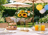 23.6 Inch Gold Wedding Flower Stand 4 Pack, Metal Column Geometric Centerpiece Stands with Metal 89625564