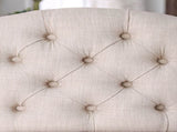 Rustic Style 2pc Side Chair Button Tufted Nailhead Trim Wingback Antique Black And Beige Finish B2741P408973