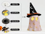 Halloween Decor Indoor, Set of 3 Ceramic Ghosts with Witch Hats, Cute Spooky Ghost 99433269